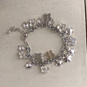Flower & Butterfly Charm Bracelet